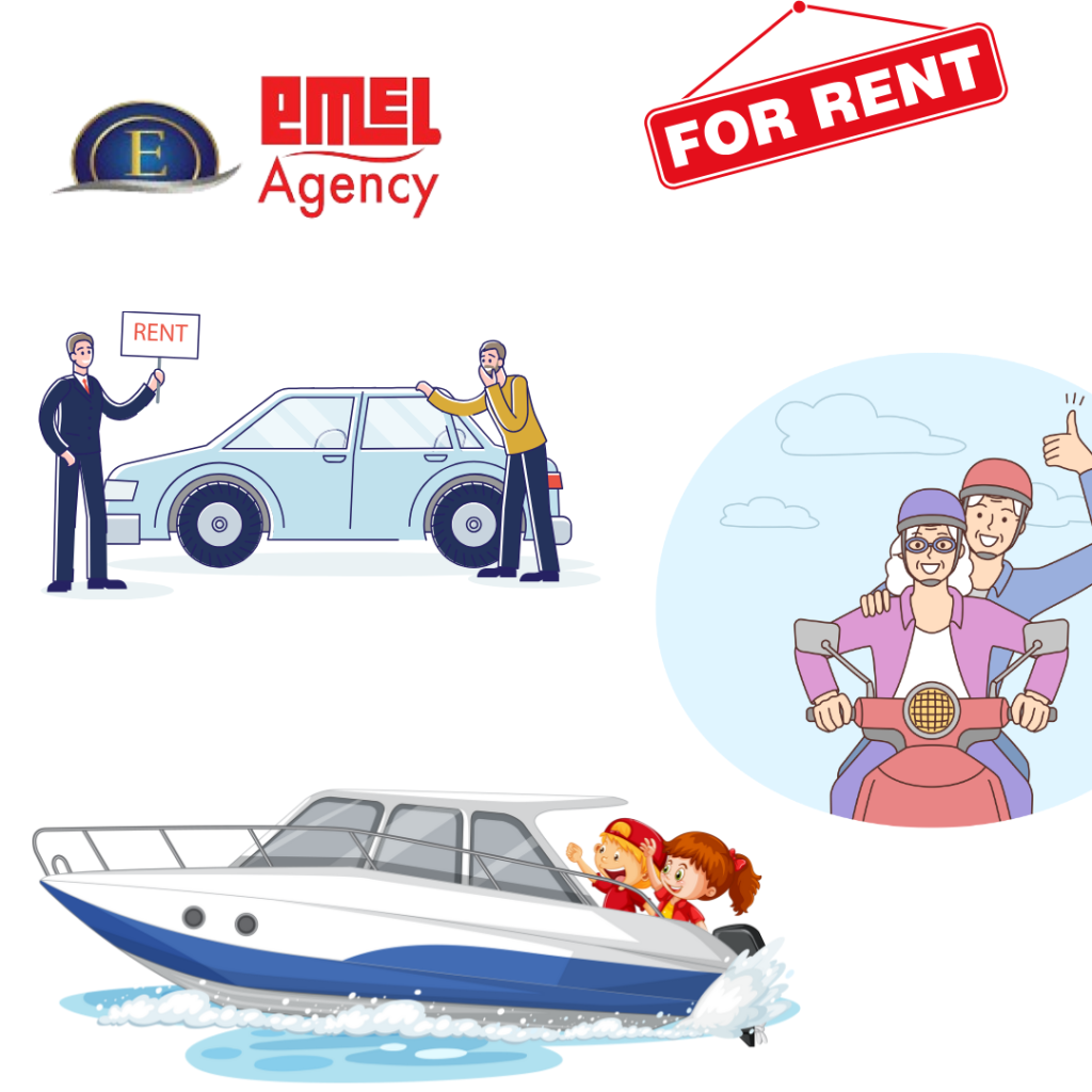 Book your car, motorbike or boat